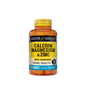 Mason Natural Calcium Magnesium & zinc 100 Tablets 968-100