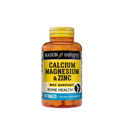 Mason Natural Calcium Magnesium & zinc 100 Tablets 968-100