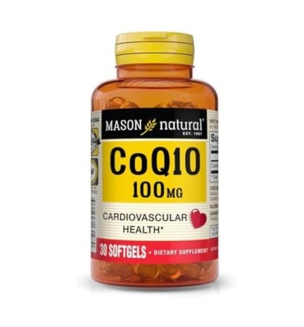 Mason Natural Co Q10 100mg 30 Softgels