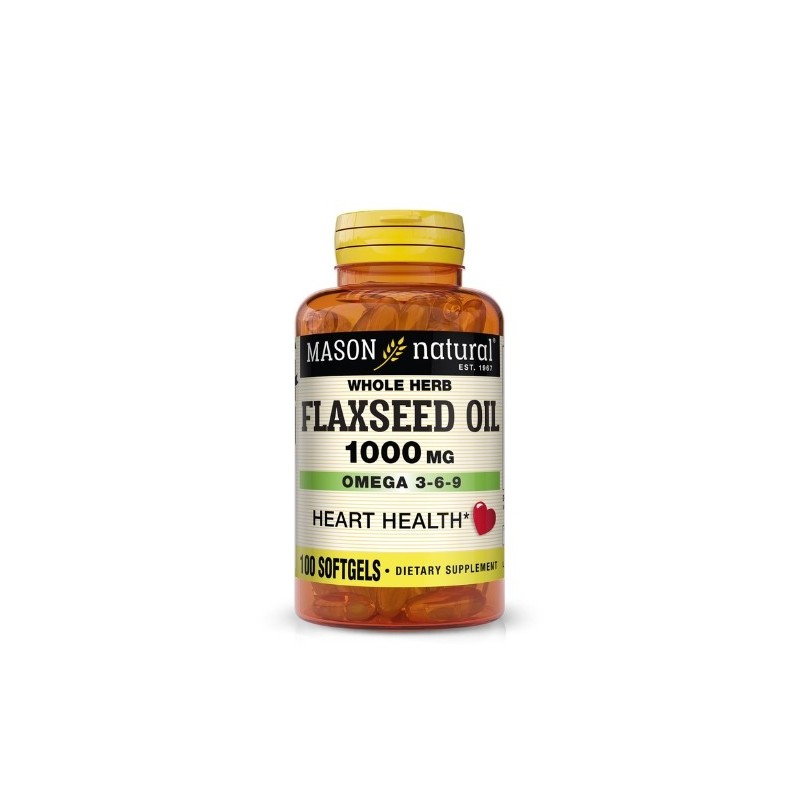 Mason Natural Flaxseed Oil 1000 mg 100 Softgels