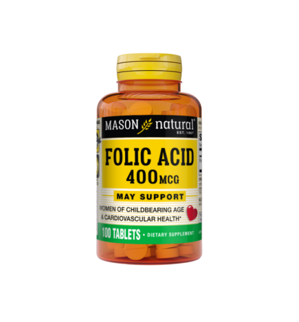 Mason Natural Folic Acid 400mg 100 tablets