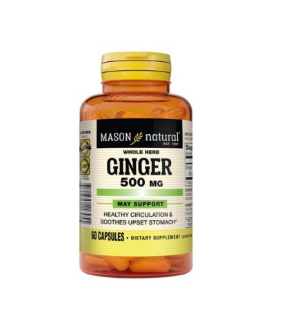 Mason Natural Ginger 500mg 60 capsules 1139-60A