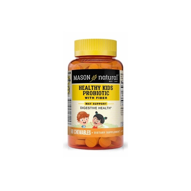 Mason Natural Healthy Kids Probiotic with fiber 60 tablets 1711-60A