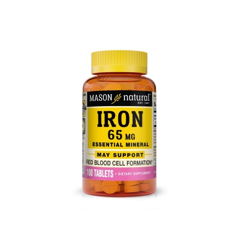 Mason Natural Iron 65mg 100 Tablets