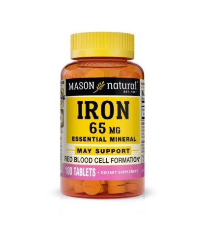 Mason Natural Iron 65mg 100 Tablets