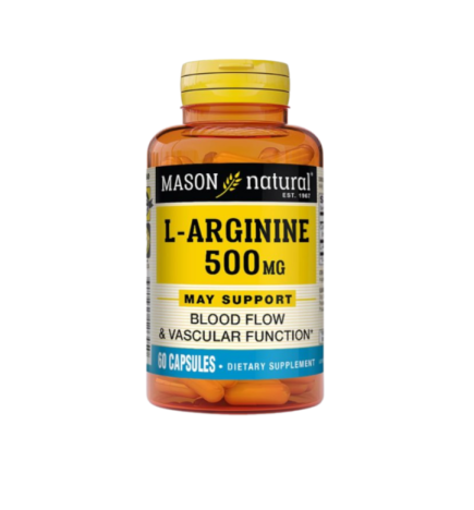 Mason Natural L-Arginine 500mg 60 capsules