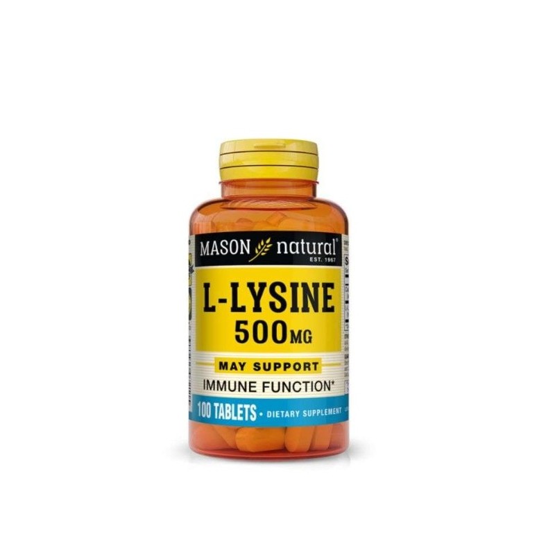 Mason Natural L-lysine 500mg 100 Tablets