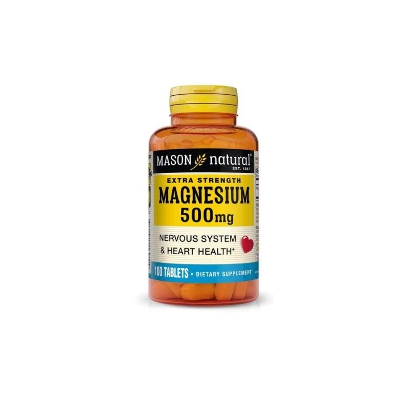Mason Natural Magnesium 500mg 100 Tablets