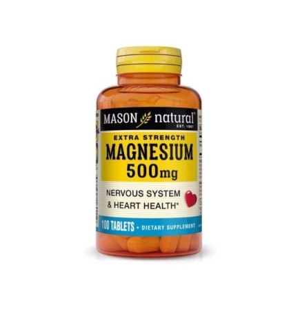 Mason Natural Magnesium 500mg 100 Tablets
