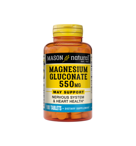 Mason Natural Magnesium Gluconate 550mg 100 tablets