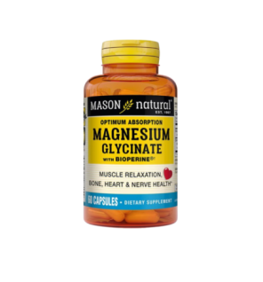 Mason Natural Magnesium Glycinate With Bioperine 60 capsules