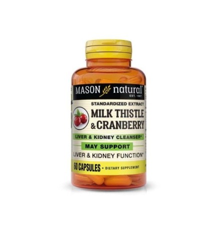 Mason Natural Milk Thistle & Cranberry 60 Capsules