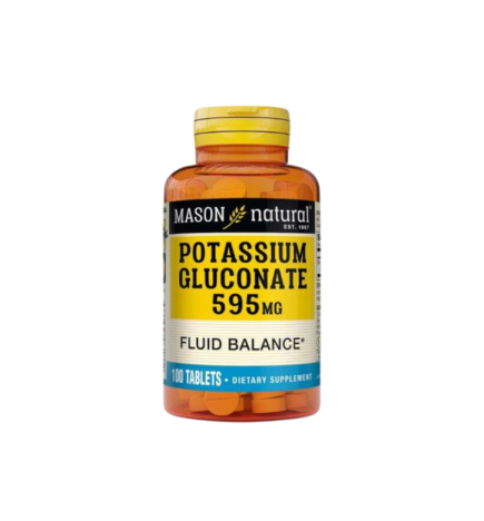 Mason Natural Potasium Gluconate 595mg 100 tablets 618-100A