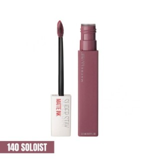 Maybelline – Rouge à lèvre Mat Liquide – Longue tenue – Superstay Matte Ink 140 SOLOIST 5 ml