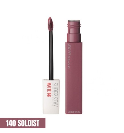 Maybelline – Rouge à lèvre Mat Liquide – Longue tenue – Superstay Matte Ink 140 SOLOIST 5 ml