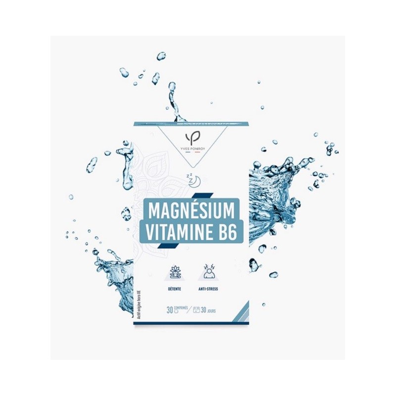 Yves Ponroy Magnésium et vitamine B6 – 30 Comprimes