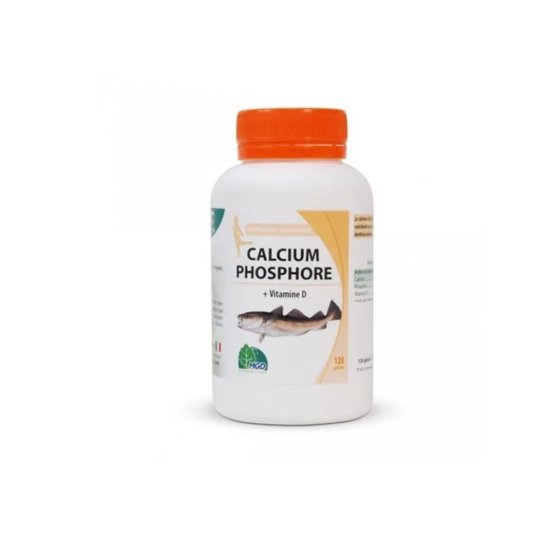 MGD Calcium Phosphore + Vita D 120 Gelules
