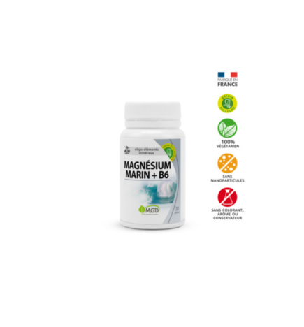 Mgd Magnesium marin +B6 30 Gelules