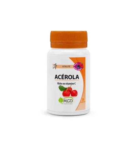 Mgd Nature Acérola Arôme Fruits Rouges – 30 Comprimés