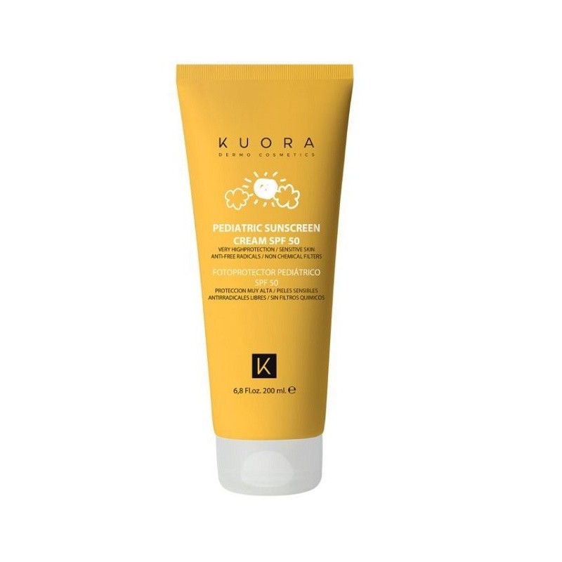 KUORA ECRAN SOLAIRE PEDIATRIQUE SPF 50 SANS FILTRES CHIMIQUES 200 ML