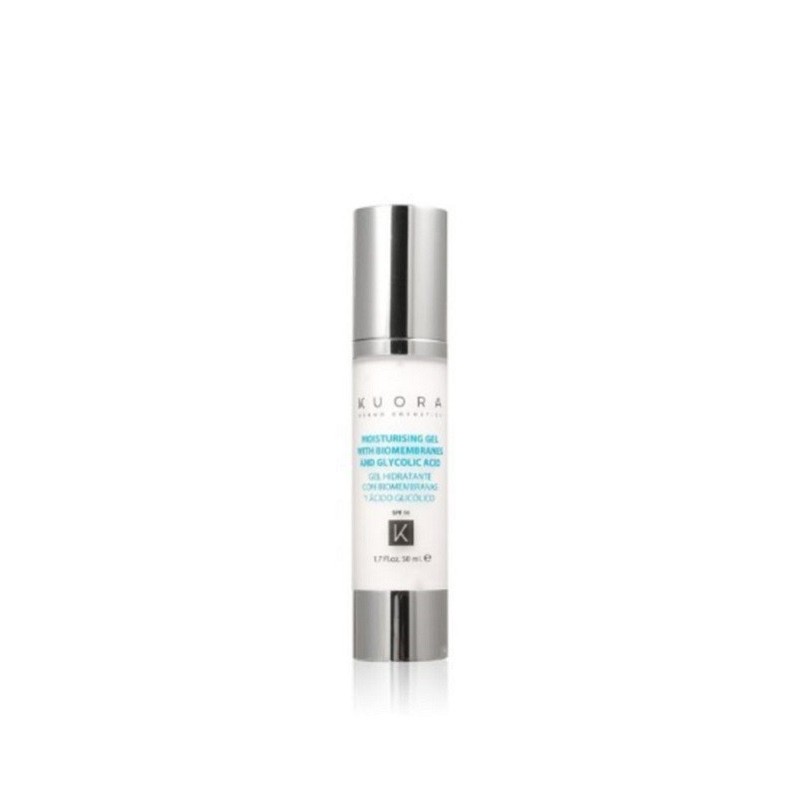KUORA GEL HYDRATANT AUX BIOMEMBRANES ET A L’ACIDE GLYCOLIQUE SPF10 50ML