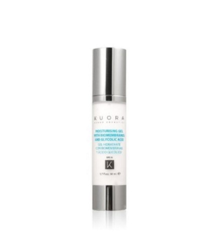 KUORA GEL HYDRATANT AUX BIOMEMBRANES ET A L’ACIDE GLYCOLIQUE SPF10 50ML
