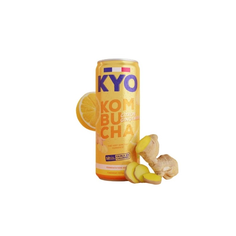 KYO KOMBUCHA CANETTE CITRON GINGEMBRE 330ML