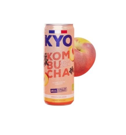 KYO KOMBUCHA CANETTE PECHE SUREAU 330ML