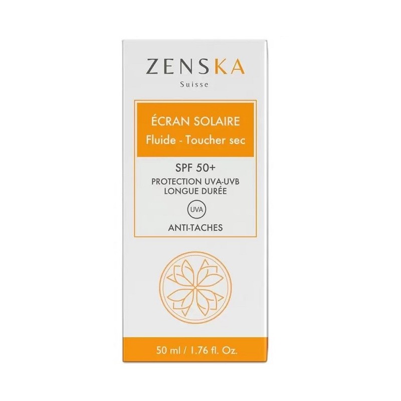 ZENSKA ÉCRAN SOLAIRE FLUIDE TOUCHER SEC – 50ml