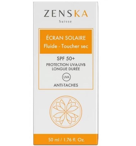 ZENSKA ÉCRAN SOLAIRE FLUIDE TOUCHER SEC – 50ml