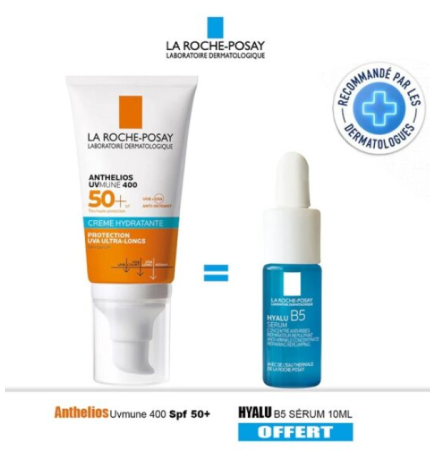 La Roche Posay Anthelios Creme Fondante UVMUNE 400 50ml+ Hyalu B5 Mini Offerte