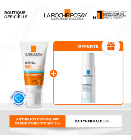 La Roche Posay Anthelios Creme Fondante UVMUNE 400 50ml+Eau Thermale 50ml Pack