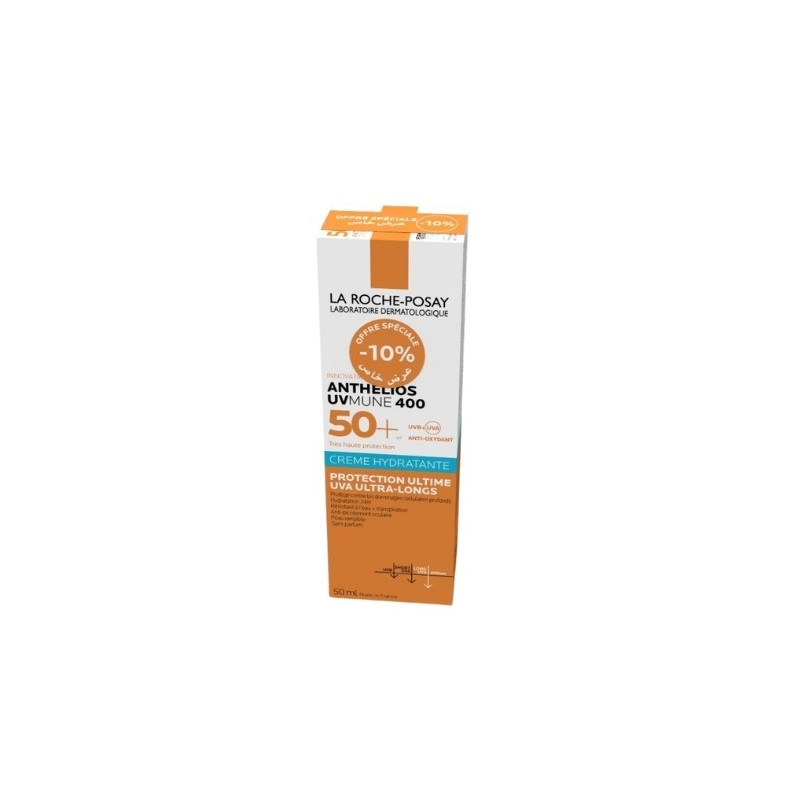 La Roche Posay ANTHELIOS UVMUNE 400 CRÈME FONDANTE SOLAIRE SPF50+ | Peau sensible normales à sèches |50ml -10%