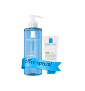 La Roche Posay Lipikar Gel Lavant 400ml+Lipikar Syndet Ap+ 100ml Pack
