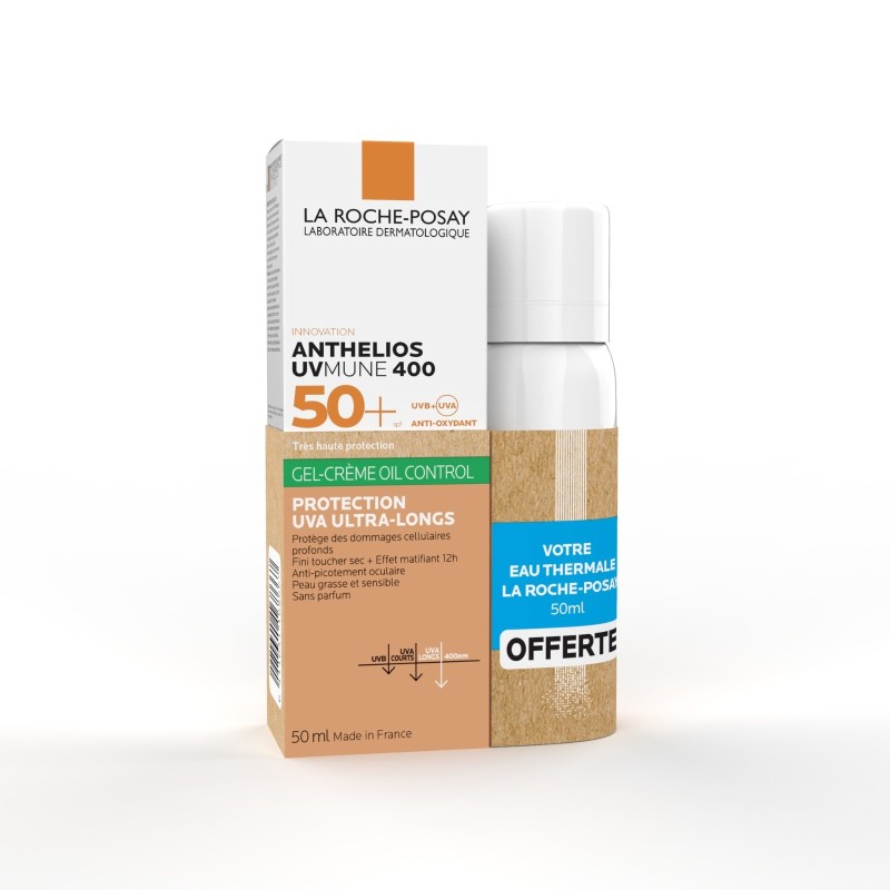 La Roche-Posay Anthelios XL Crème Solaire Matifiante Teintée SPF50+  égal  Eau Thermale 50ml Offerte