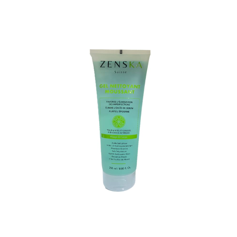 Zenska Gel Nettoyant Moussant 250ml