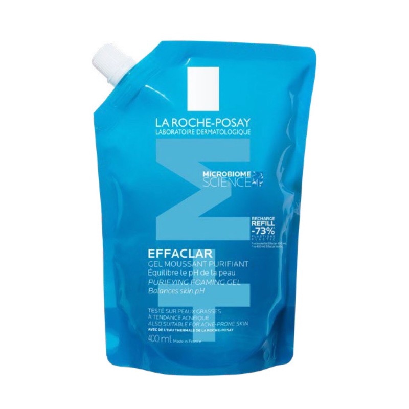 La Roche-Posay Effaclar Gel Moussant Peau Grasse Acnéique Recharge | 400ml