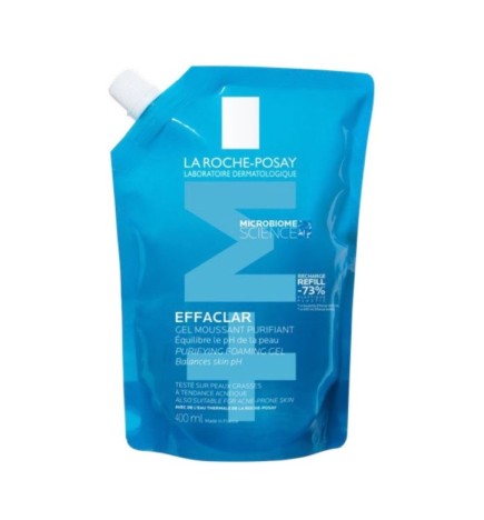La Roche-Posay Effaclar Gel Moussant Peau Grasse Acnéique Recharge | 400ml