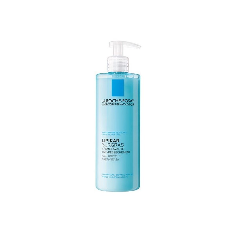 La Roche-Posay Lipikar Surgras Crème Lavante Peau Sensible et Sèche | 400ml