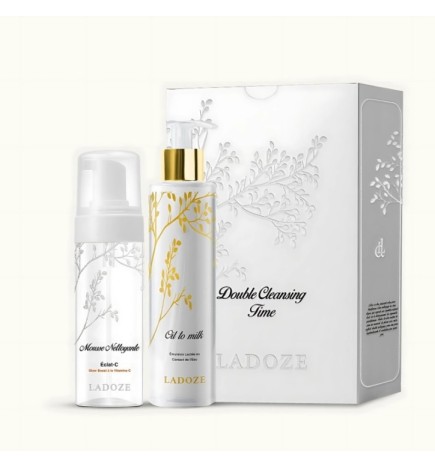 Ladoze Double cleansing time Coffert oil to milk 200ml+Mousse 150ml