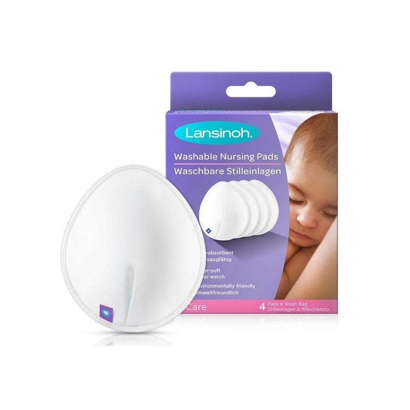 Lansinoh Coussinets d’allaitements lavables 4 pads