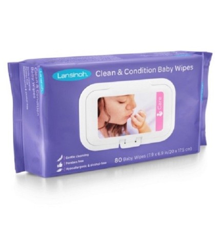 Lansinoh Lingettes à la Lanoline – 80 unités