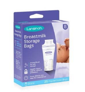 Lansinoh Sachets de Conservation du Lait Maternel 25 Unités