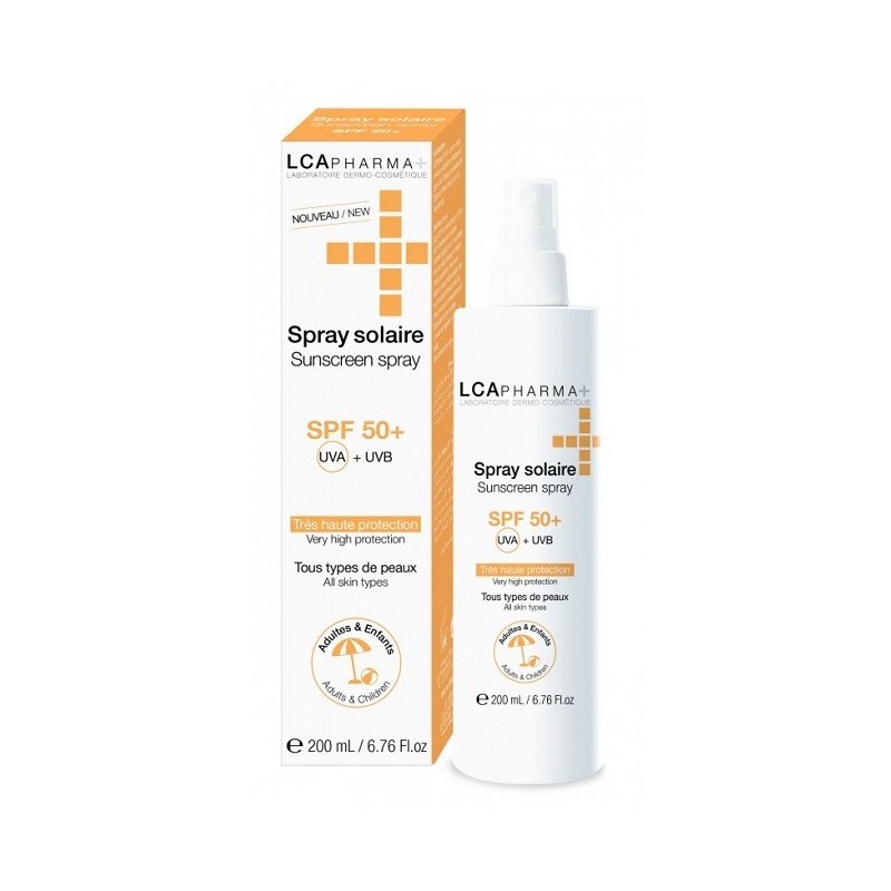 Lca ecran spray solaire spf50+ 200ml