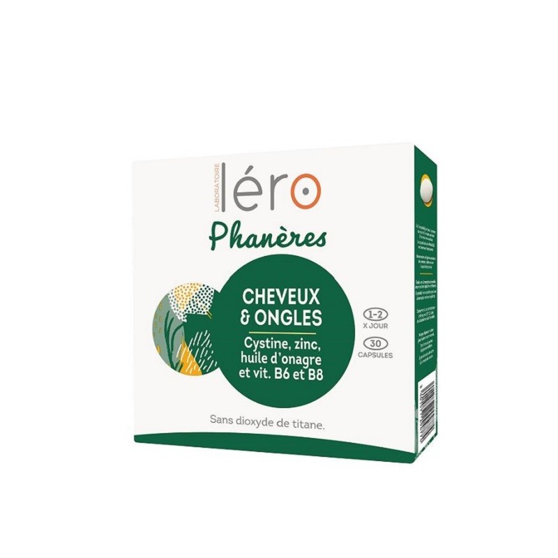 Léro Phanères Ongles Cassants & Chute de Cheveux – 30 Capsules