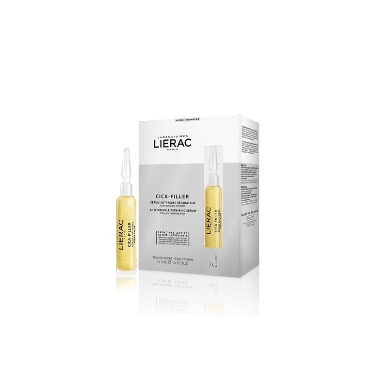 LIERAC CICA-FILLER SÉRUM ANTI-RIDES RÉPARATEUR 3 Ampoules*10ml