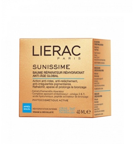 LIERAC SUNISSIME APRES SOLEIL BAUME REPARATEUR VISAGE ET DECOLLETE 40ML