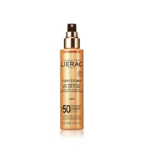 LIERAC SUNISSIME LAIT PROTECTEUR SPF50 Anti-âge Global Corps 150ml