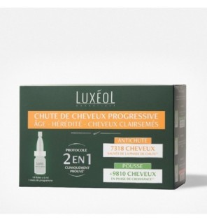 Luxeol Anti-Chute Progressive 2en1 14 fioles x 6ml