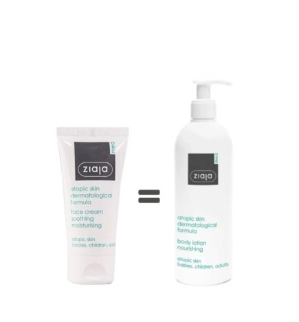 Ziaja med Atopic Creme 50ml + Emulsion Hydratante 400ml